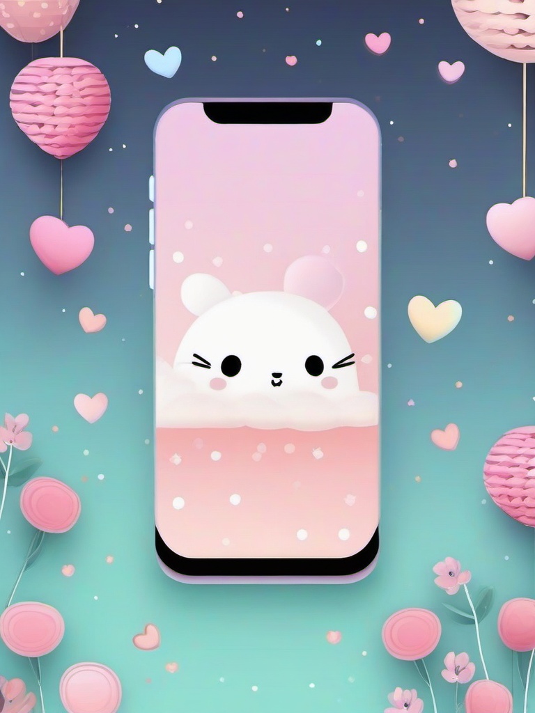 cute wallpaper pastel  ,mobile iphone background wallpaper