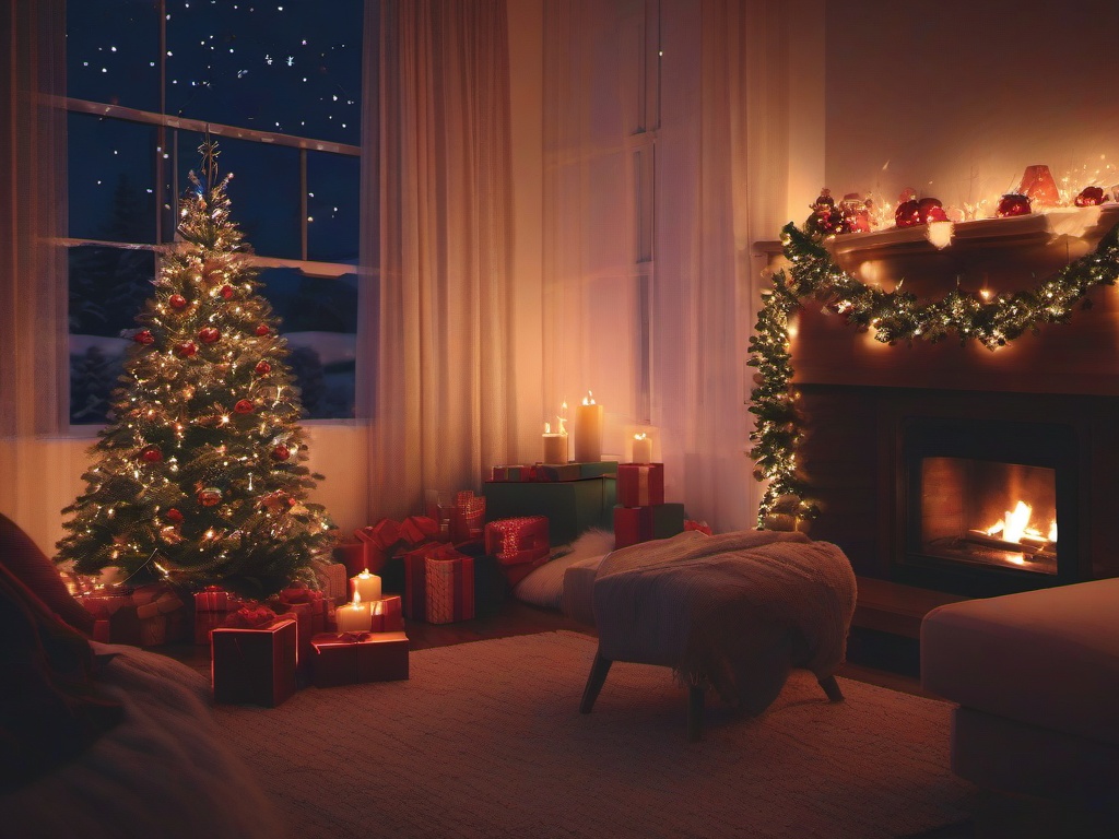 Cozy Christmas Aesthetic Wallpaper  