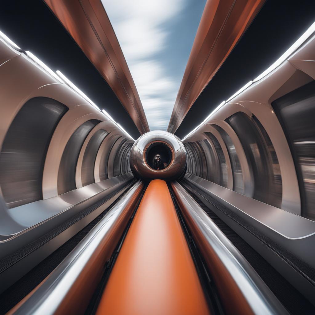 magnetic levitation train, hurtling passengers at incredible speeds through a frictionless tunnel. 