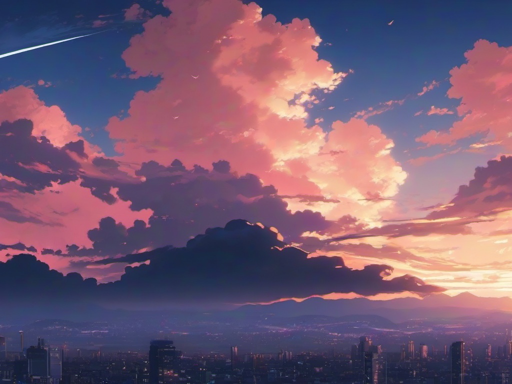 Anime Sky Background Aesthetic  ,desktop background wallpaper