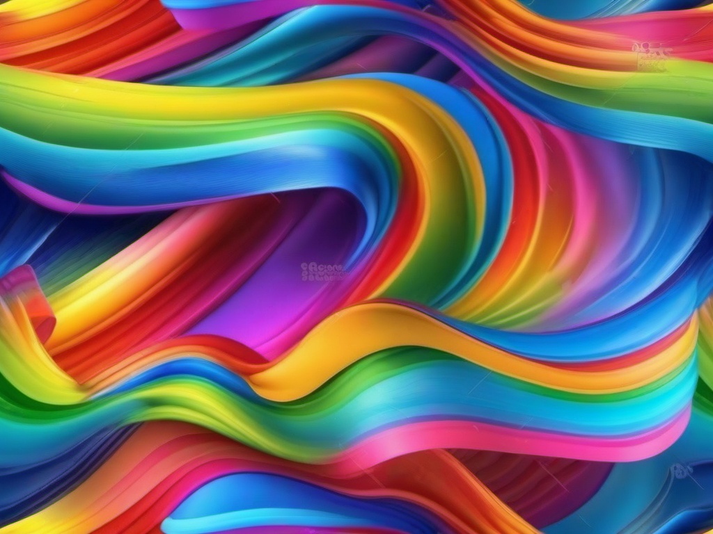 Realistic Rainbow Transparent Background  