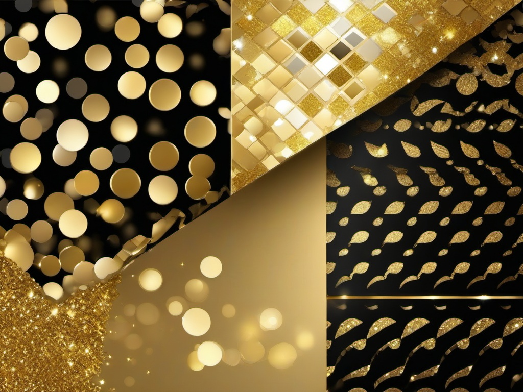 Black And Gold Glitter Background Free  