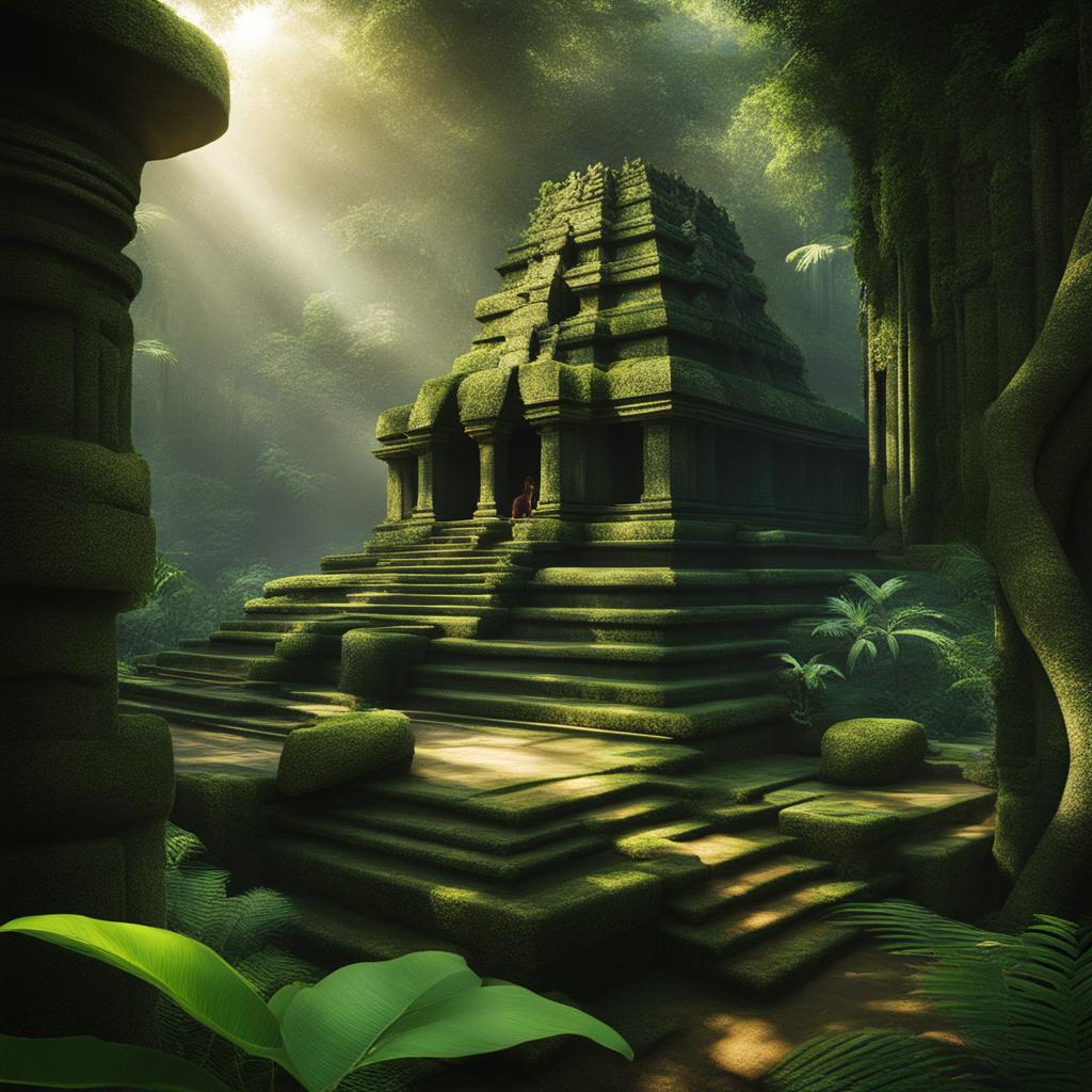 discover the secrets of the hidden jungle temple, a mysterious temple deep within a lush jungle. 