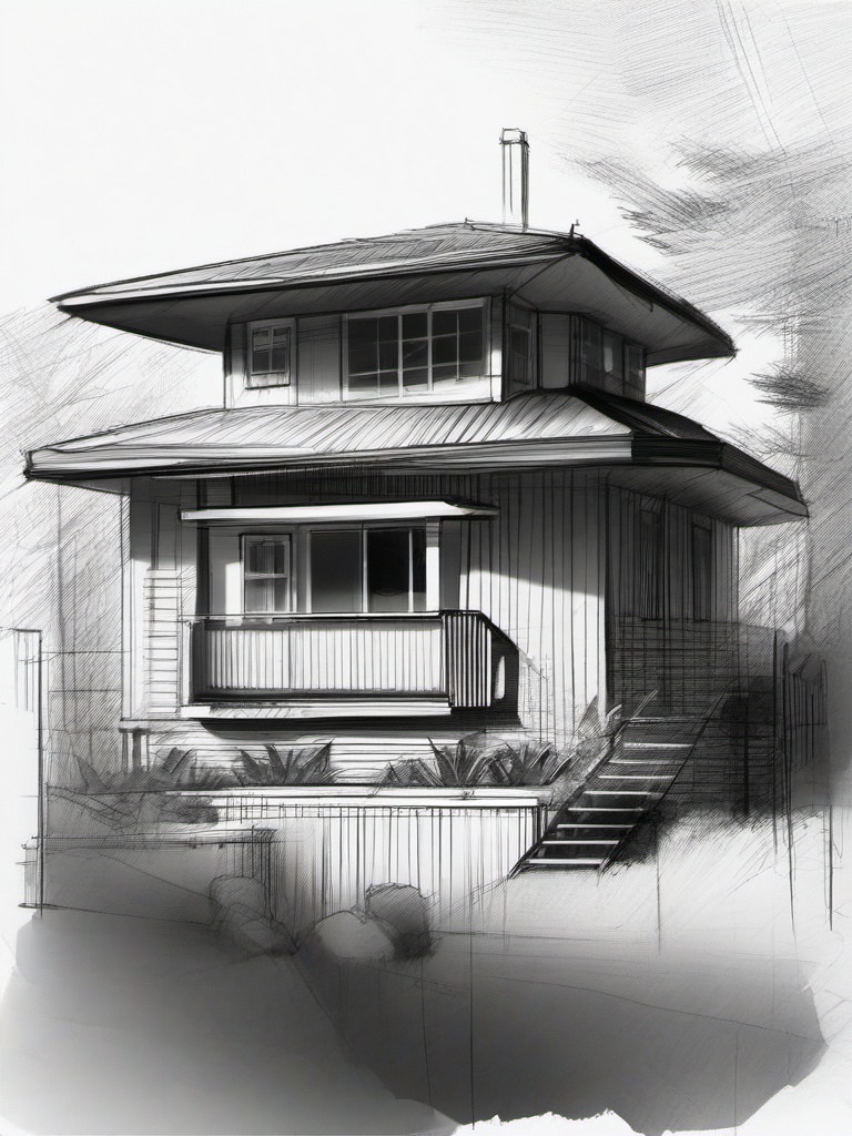 sketch of my house  minimal rough sketch scribbles,doodles,black and white