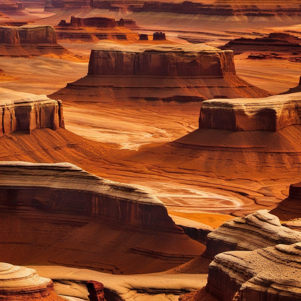 Western Wallpapers - Dive into the wild west adventure of Canyonlands National Park, where rugged canyons, desert landscapes, and breathtaking vistas capture the spirit of the frontier.  intricate patterns, splash art, wallpaper art