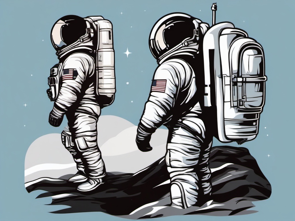 Astronaut clipart - astronaut with a space suit design  clipart