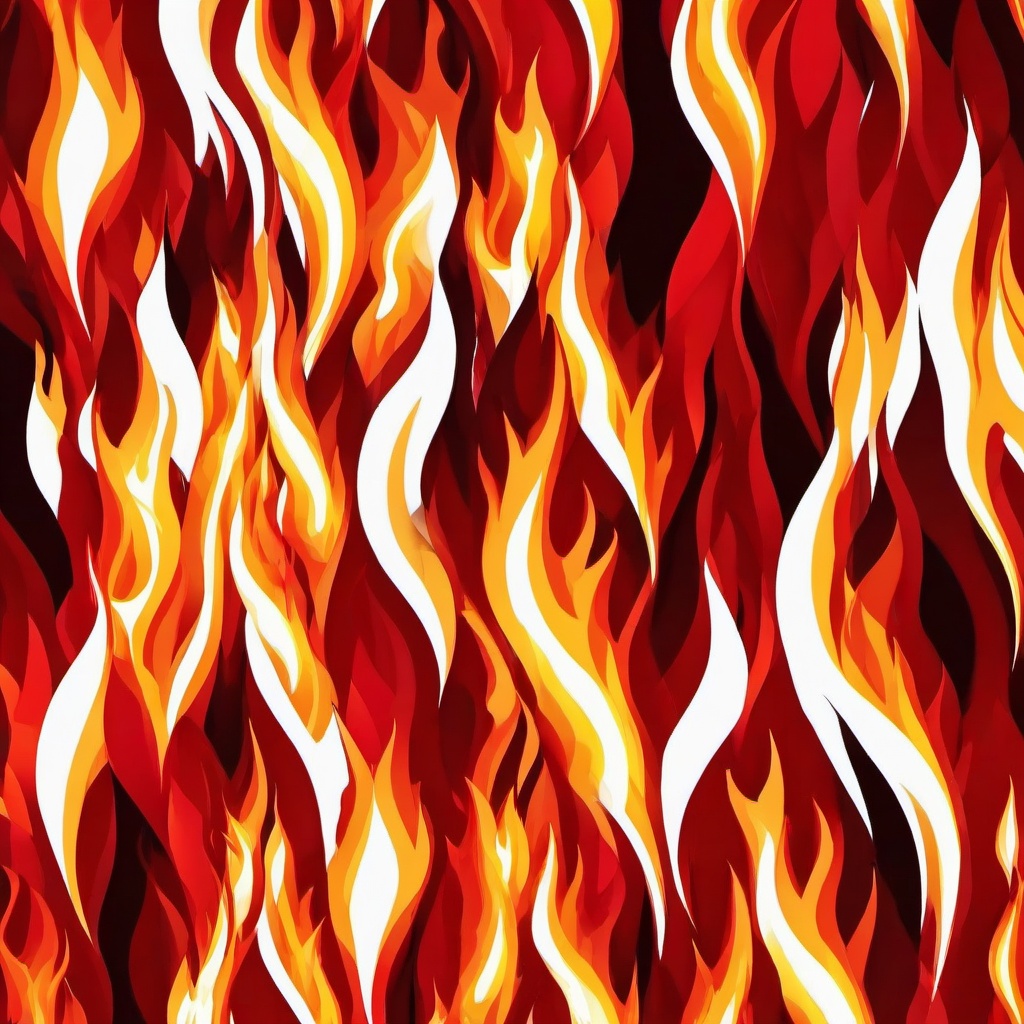 Fire Wallpaper - Flames climbing in jagged, red patterns  background wallpaper