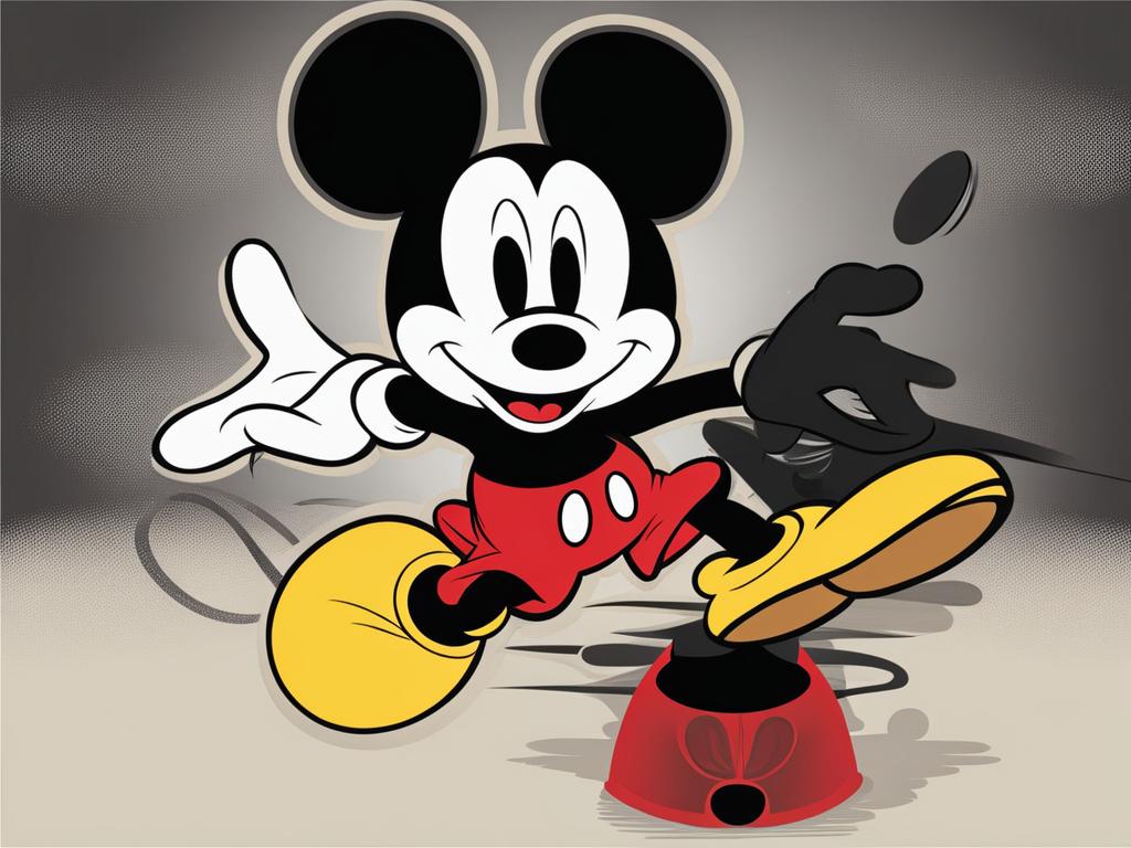 mickey mouse clipart - the iconic mickey mouse character in action 