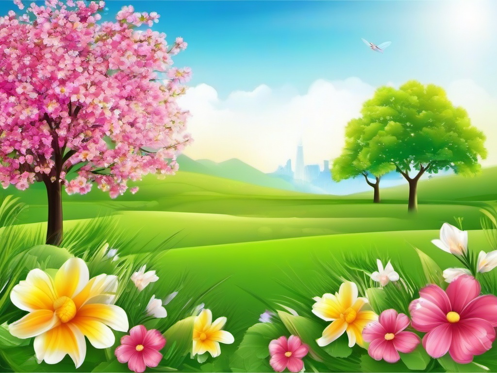 Spring And Summer Wallpaper  background