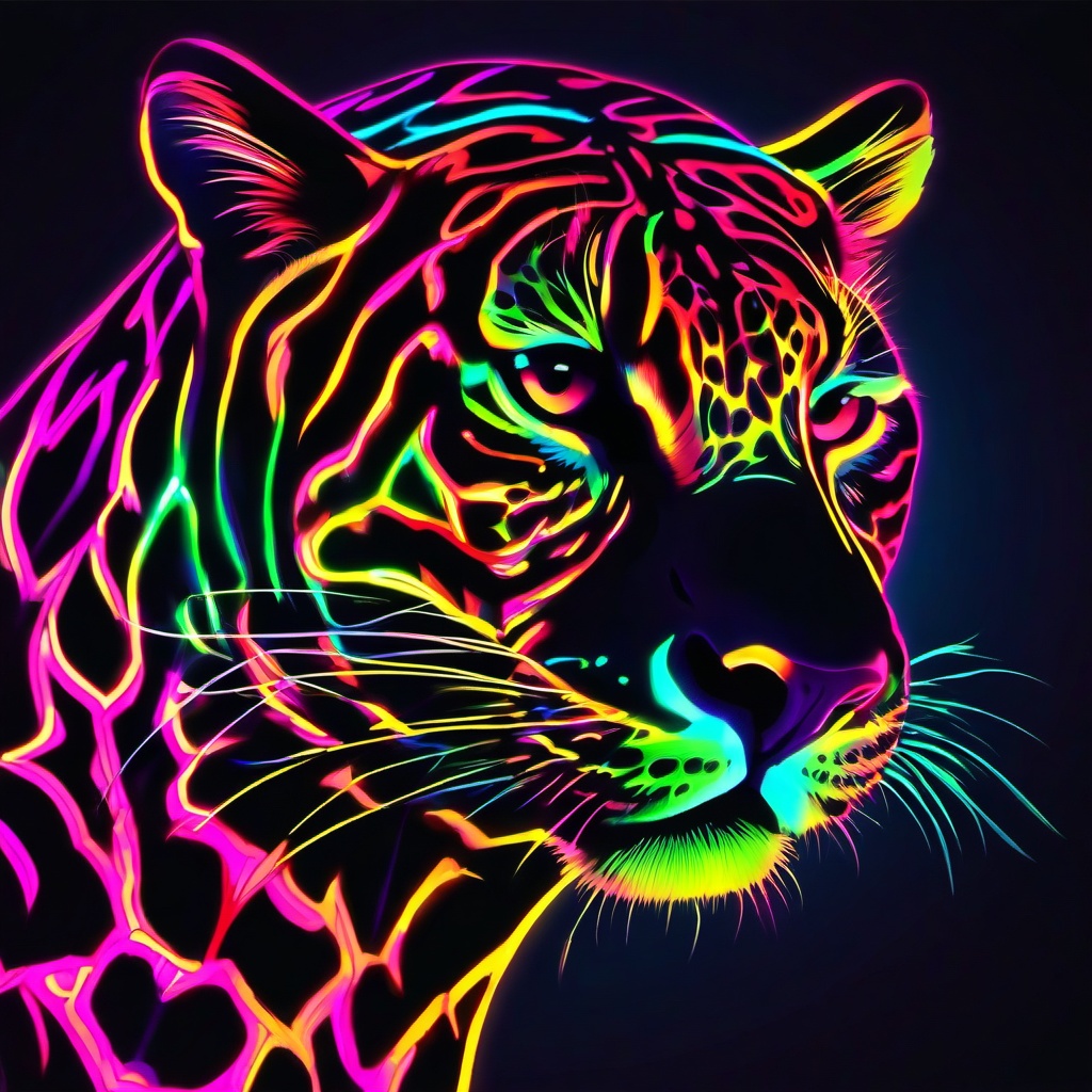 Neon Background Wallpaper - neon leopard print background  