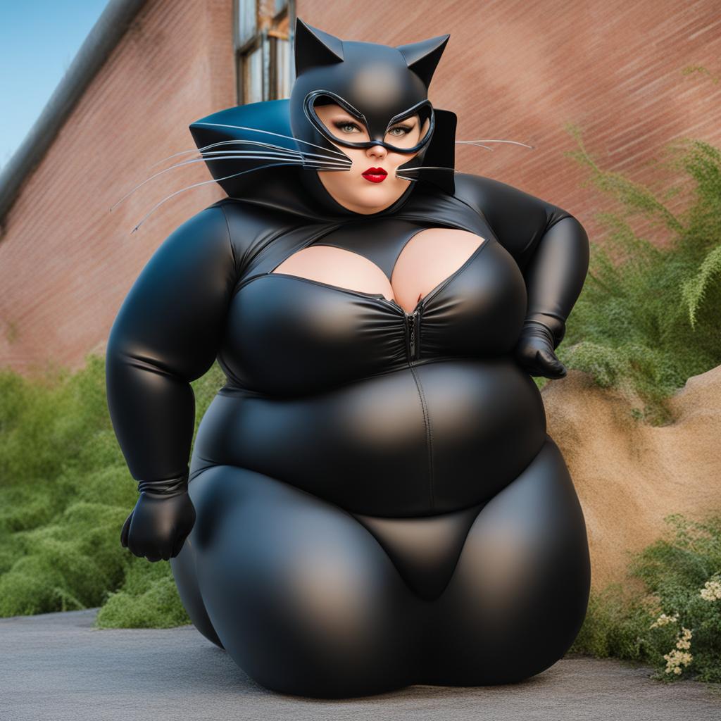 fat catwoman - Fat Cat Woman in Suit