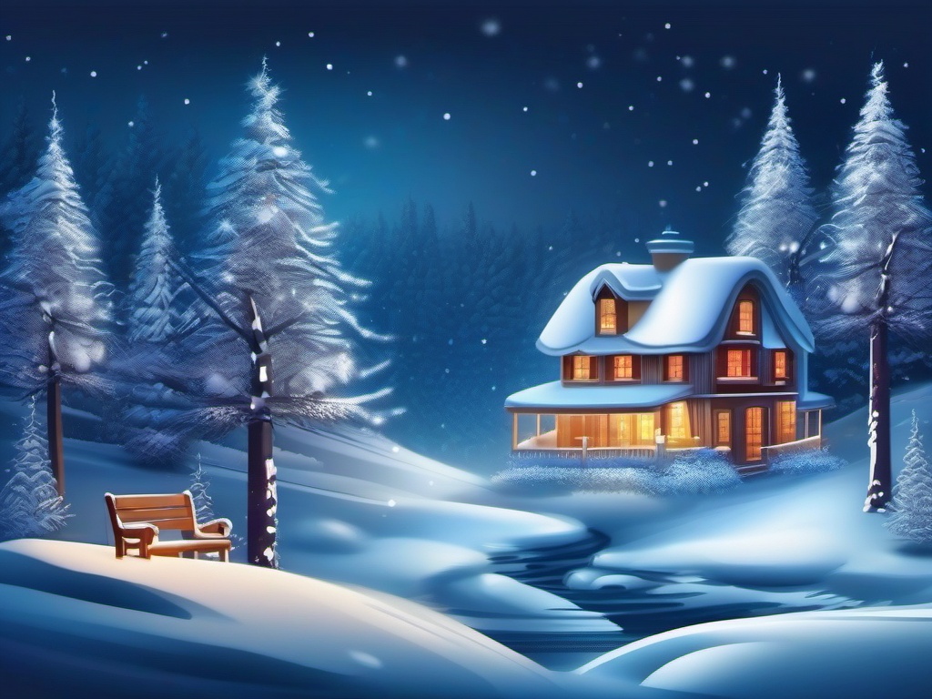 Winter Season Background Creating a Cozy and Snowy Atmosphere for Your Device intricate details, patterns, wallpaper photo