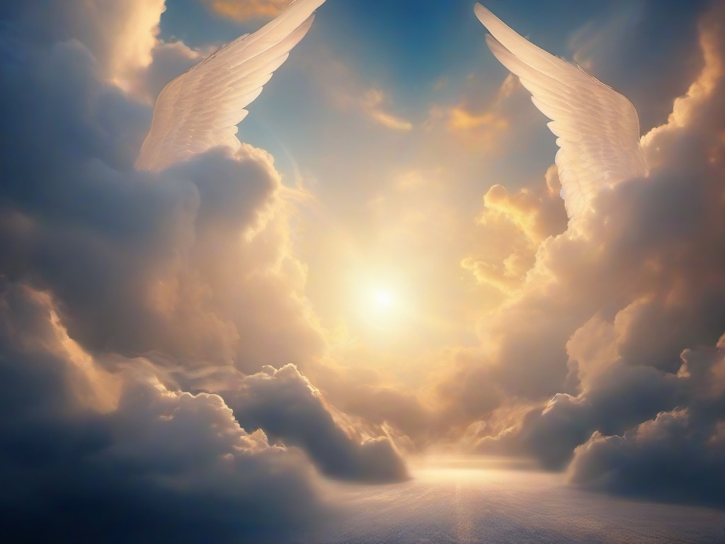 Heaven With Angels Background  