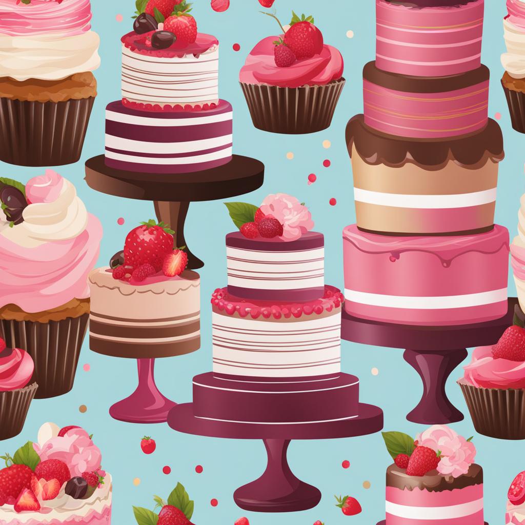 cake clipart - tempting with sweet layers and frosting. 