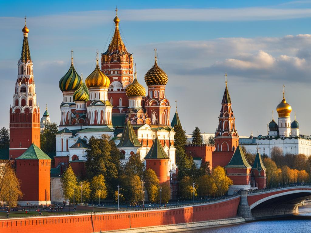 kremlin in moscow - feature the historic kremlin complex in moscow, russia, with its iconic cathedrals and walls. 