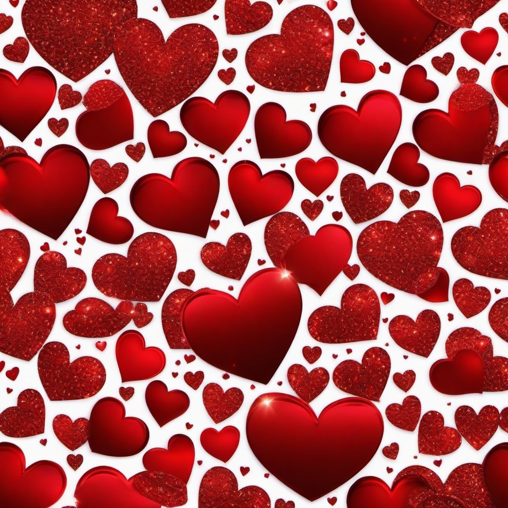 Heart Background Wallpaper - red heart glitter background  