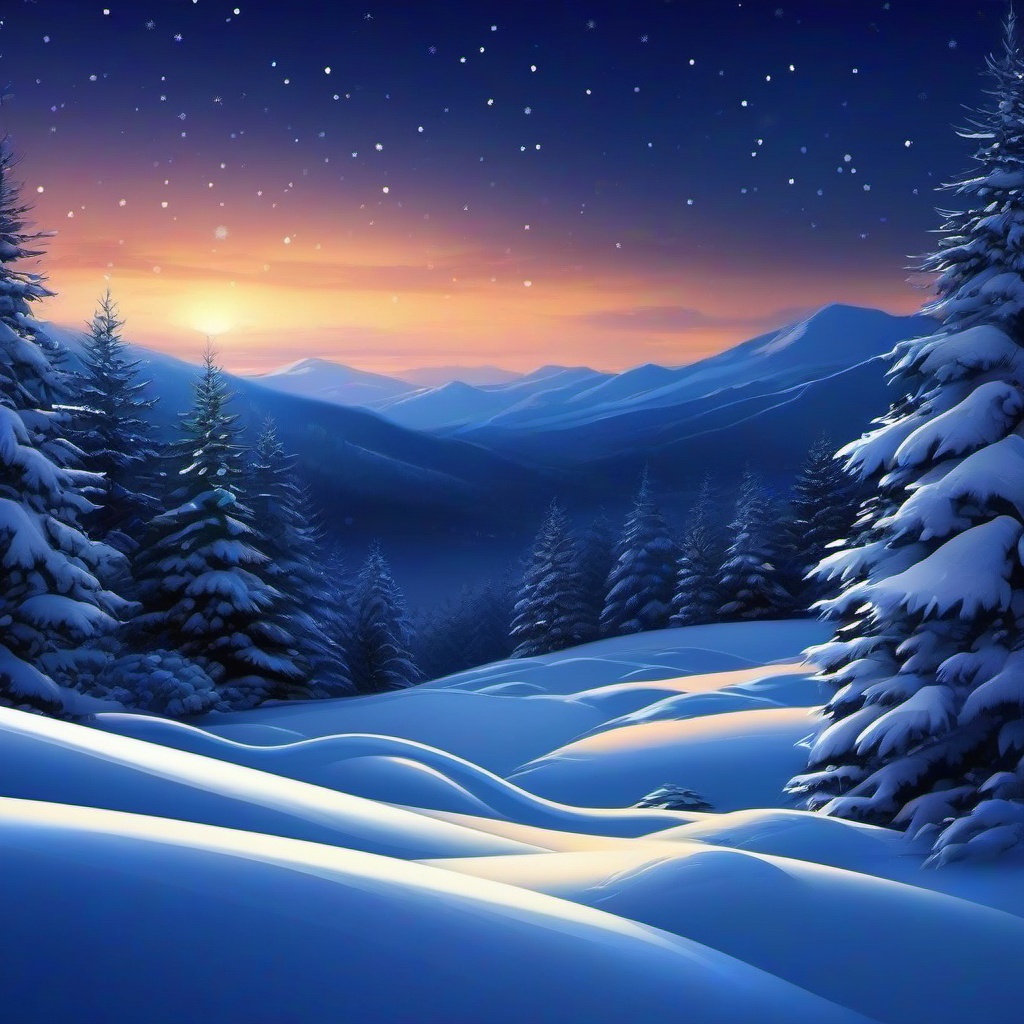 Snow Background Wallpaper - night snowy background  