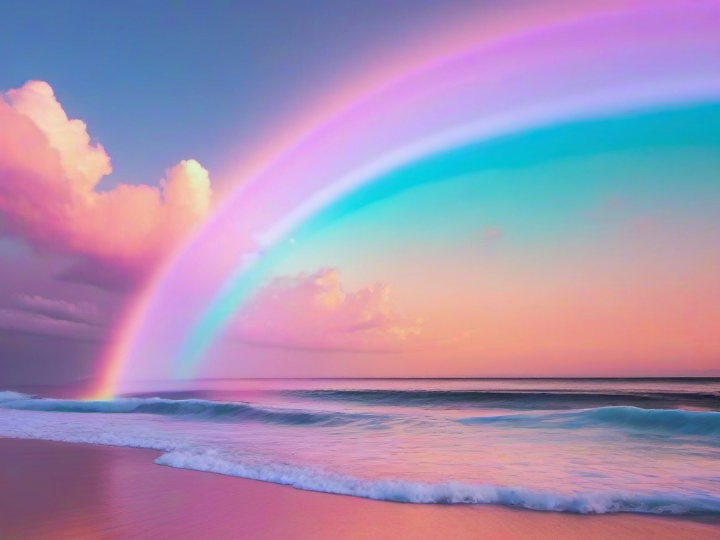 Pastel Rainbow Aesthetic Wallpaper  