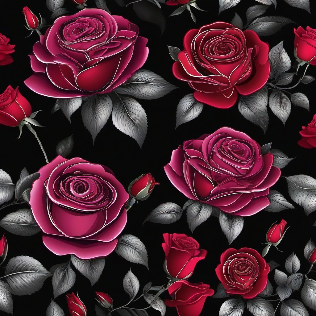 rose black background  