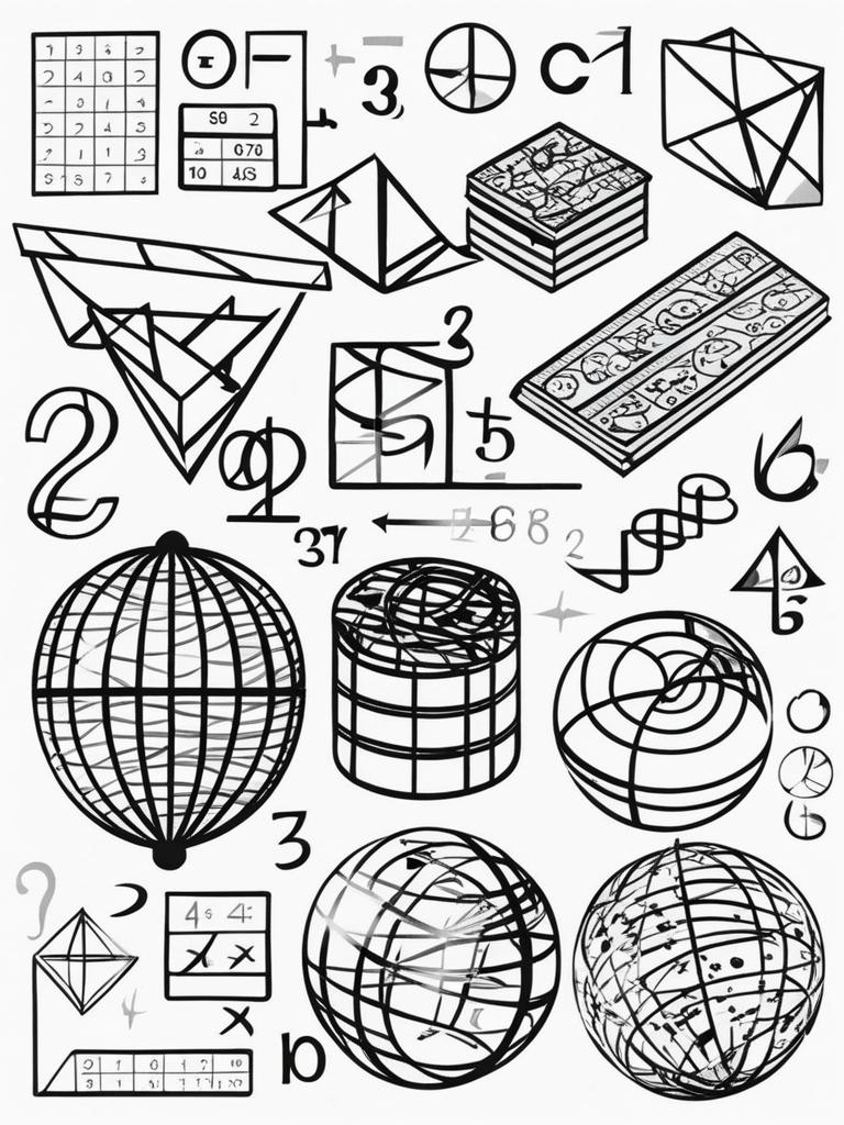 math clipart black and white 