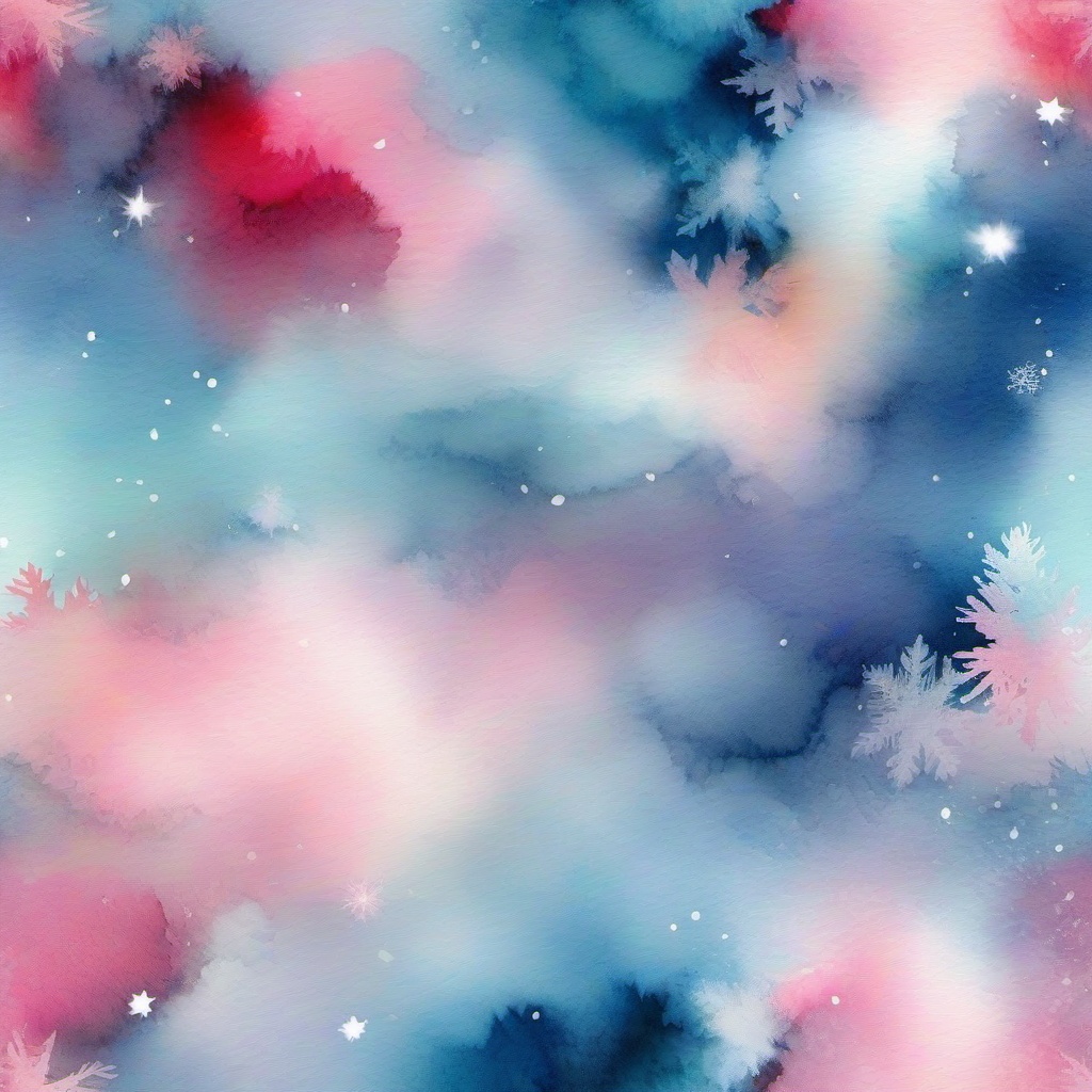 Winter background wallpaper - snow watercolor background  