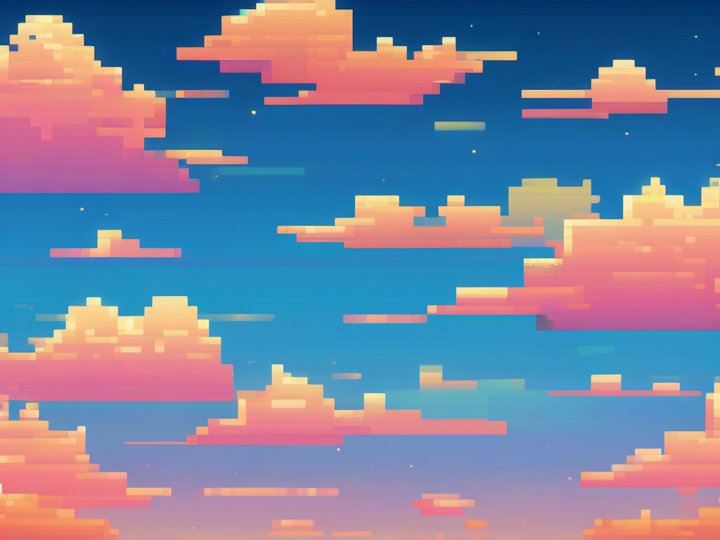 Pixel Sky Background  ,desktop background wallpaper