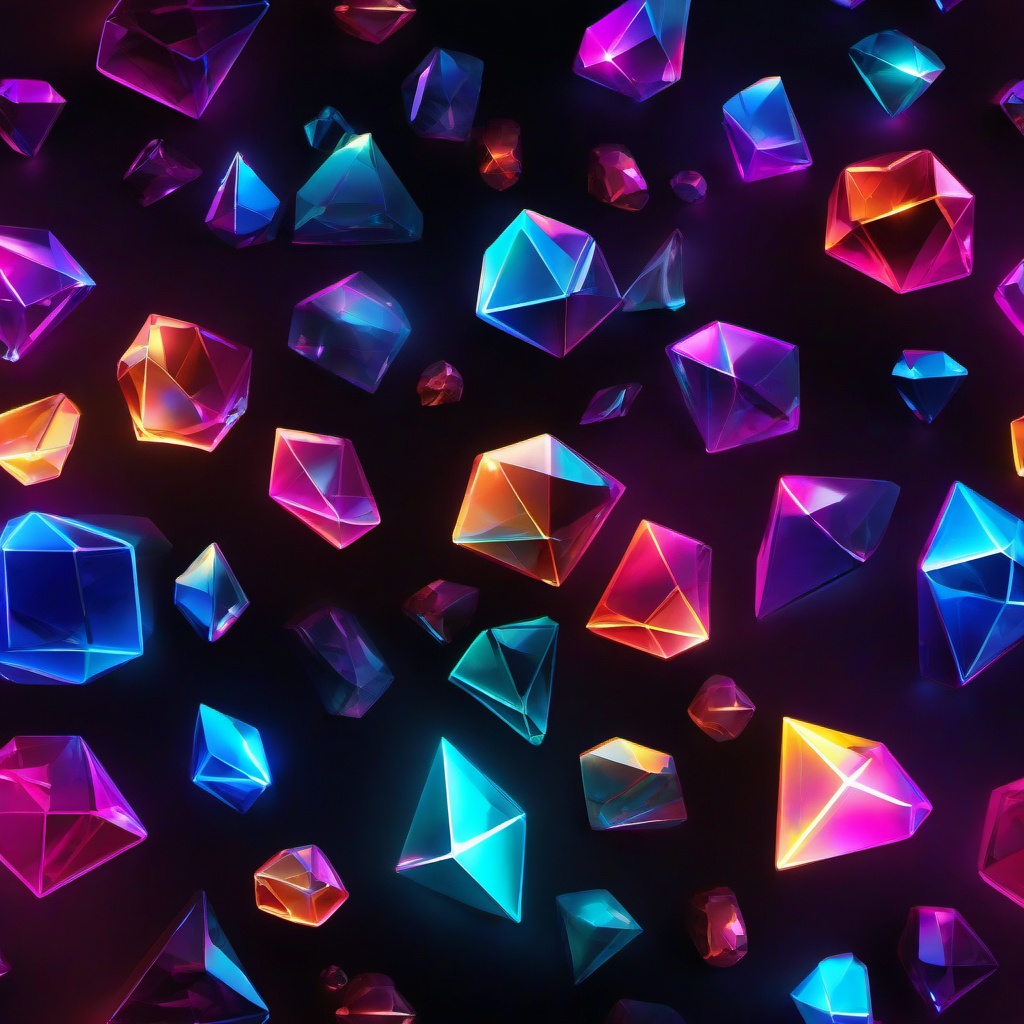 Neon Background Wallpaper - neon crystal wallpaper  