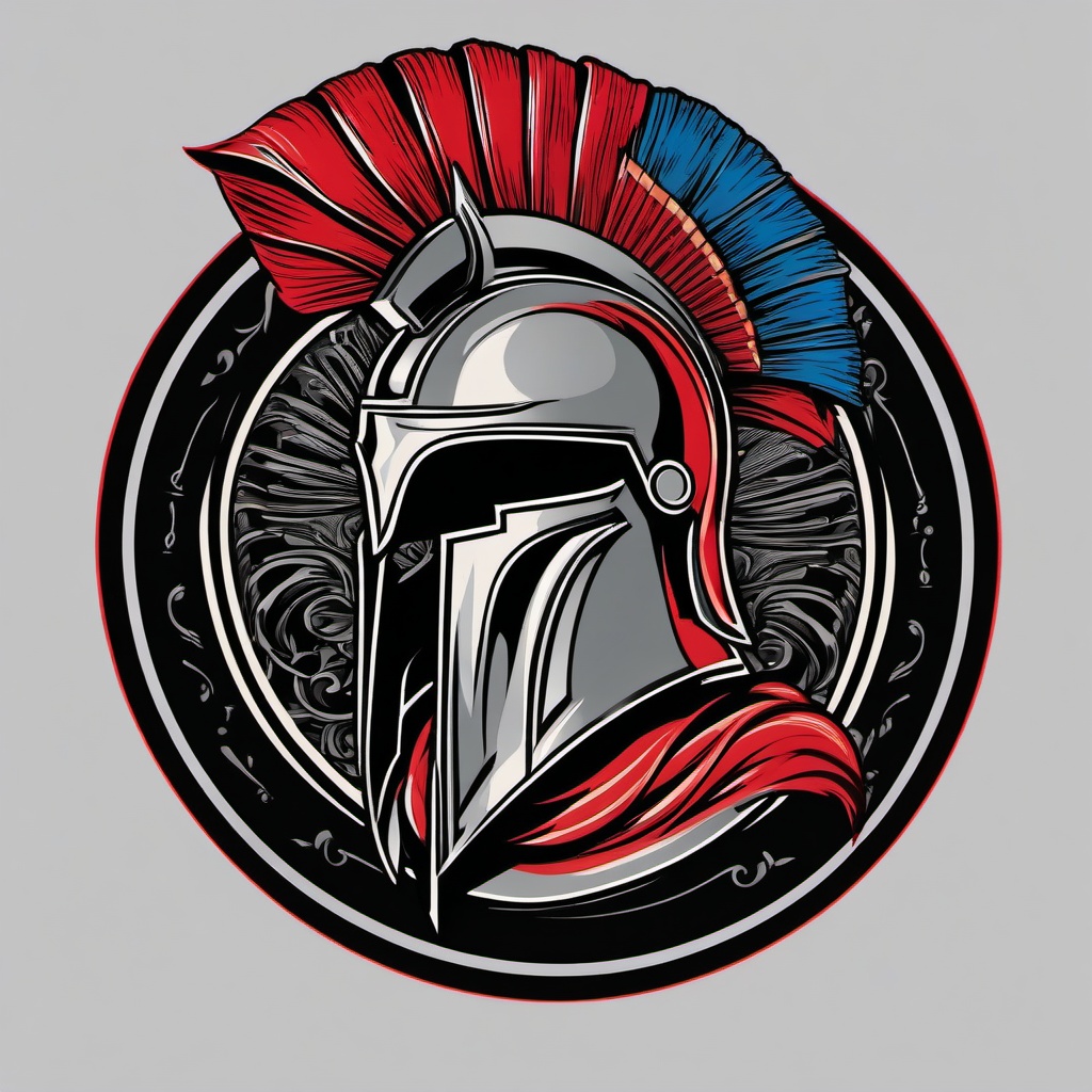 spartan tattoo  simple vector color tattoo