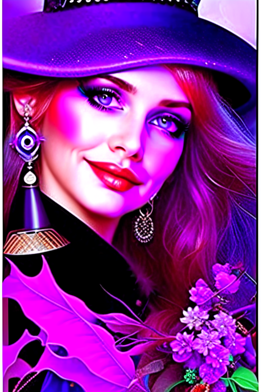 witch clipart - circe, a captivating and enchanting witch. 