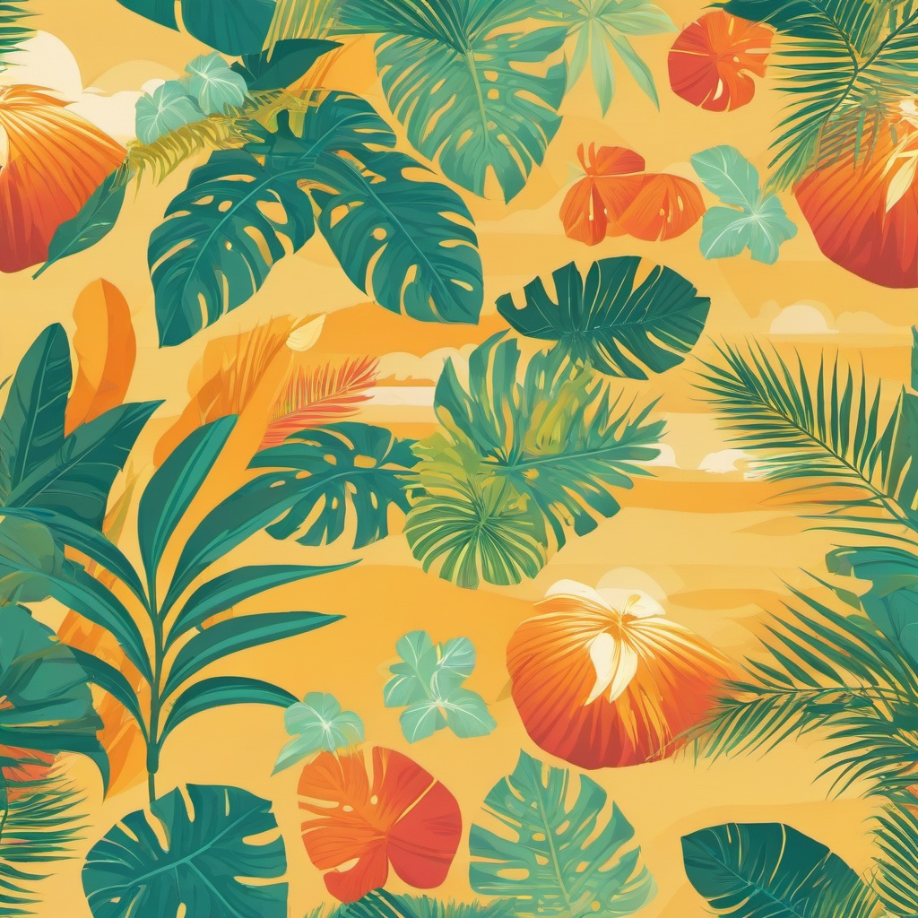 Beach background - tropical holiday background  