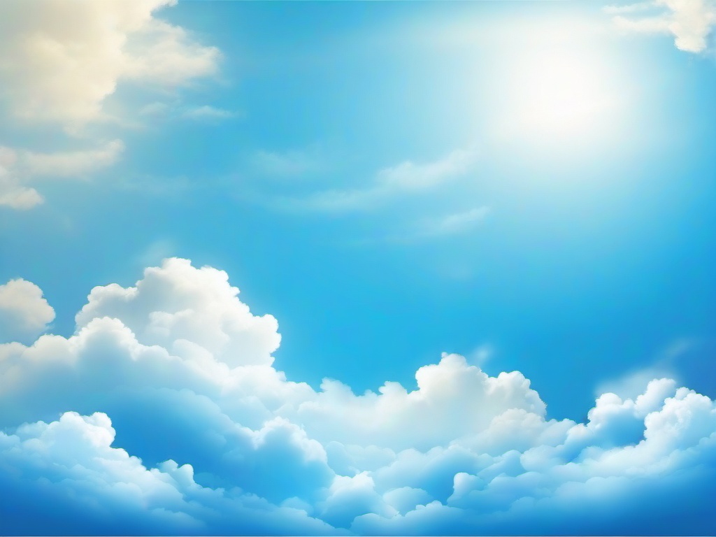 Blue Sky Heaven Background  