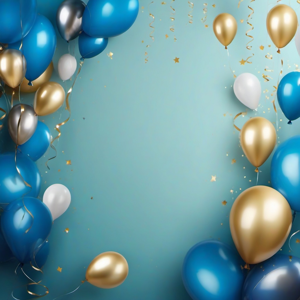 Party Background Wallpaper - blue balloon background  