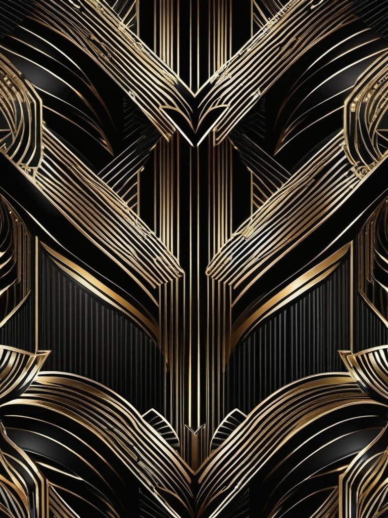 Black Art Deco Wallpaper  ,mobile iphone background wallpaper