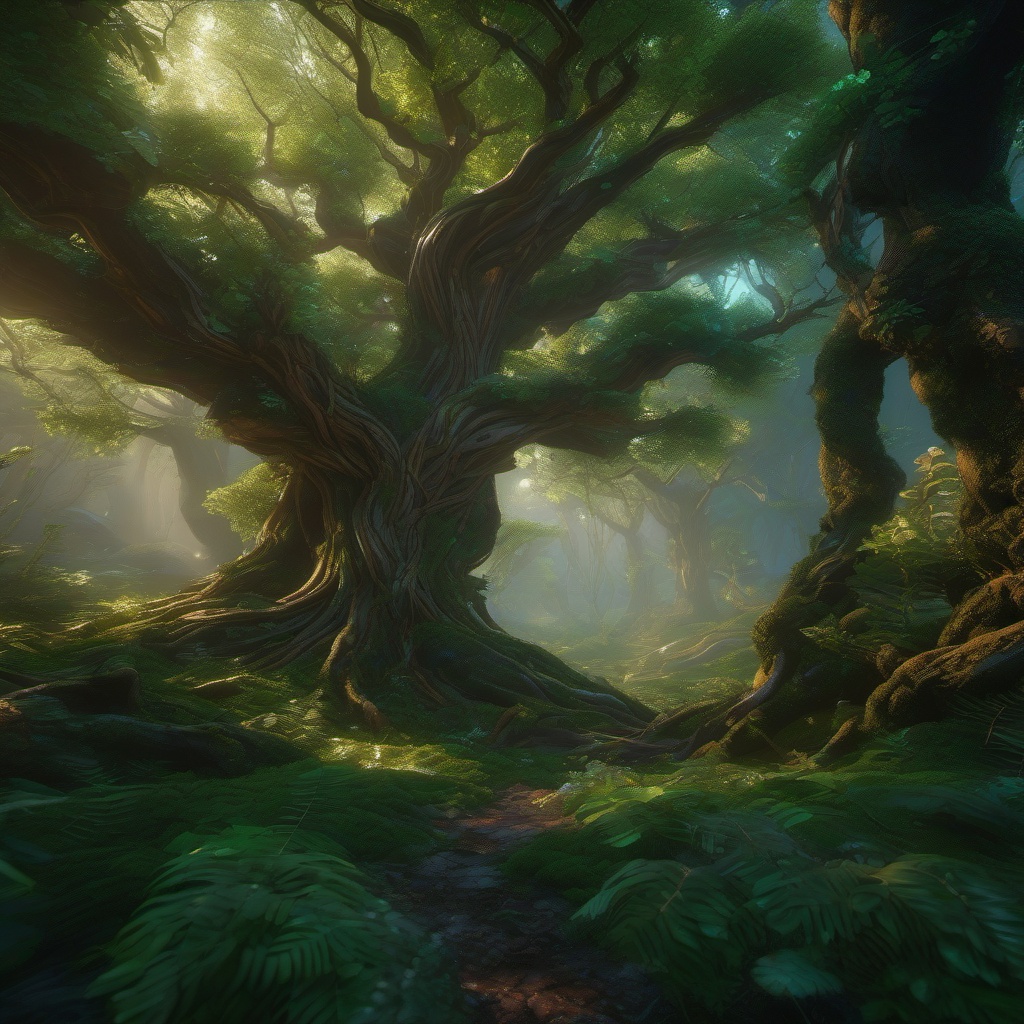 Dryad's Sapling Dancing in a Mystical Grove detailed matte painting, deep color, fantastical, intricate detail, splash screen, complementary colors, fantasy concept art, 8k resolution trending on artstation unreal engine 5