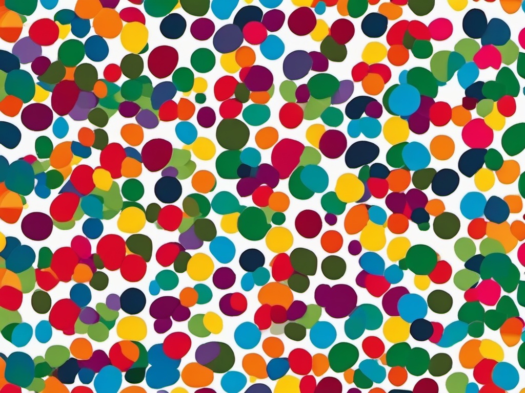 Rainbow Spotty Wallpaper  