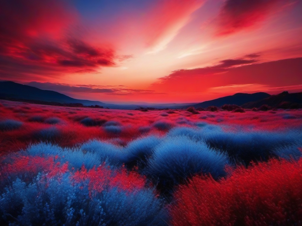 Red And Blue Sky Background  ,desktop background wallpaper