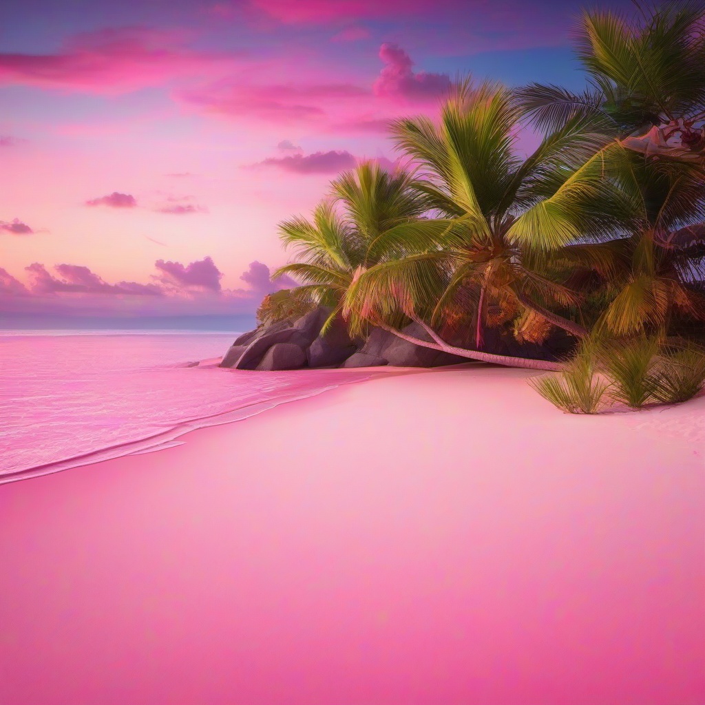 Beach background - pink background beach  