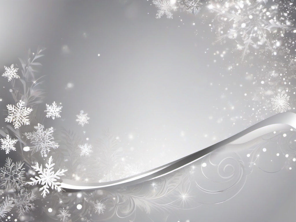 Silver Christmas Background  