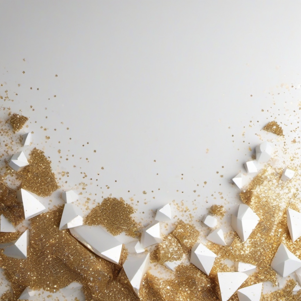 Glitter background - white with gold glitter background  