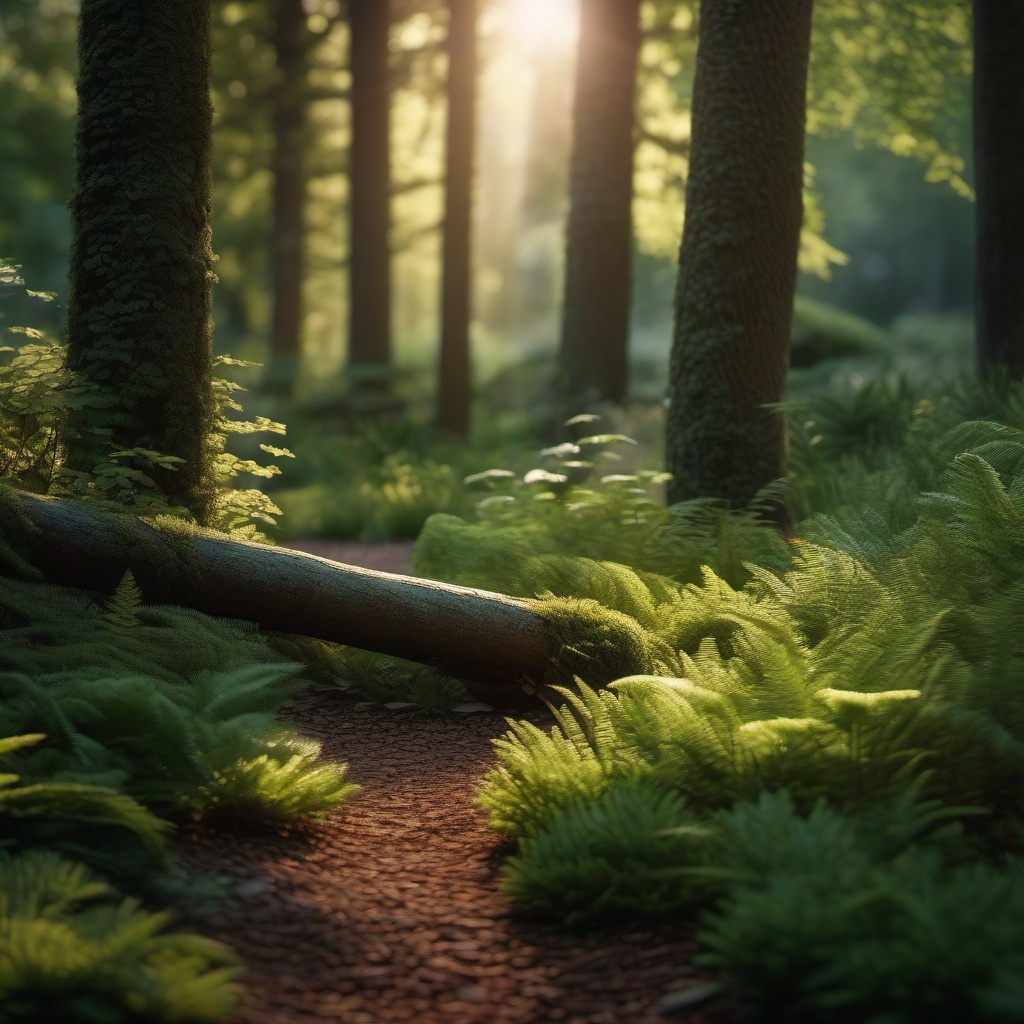 Woodland Forest Oasis - Transform your garden into a peaceful woodland forest. ultra realistic, professional photography, bokeh, natural lighting, canon lens, shot on dslr 64 megapixels sharp focus