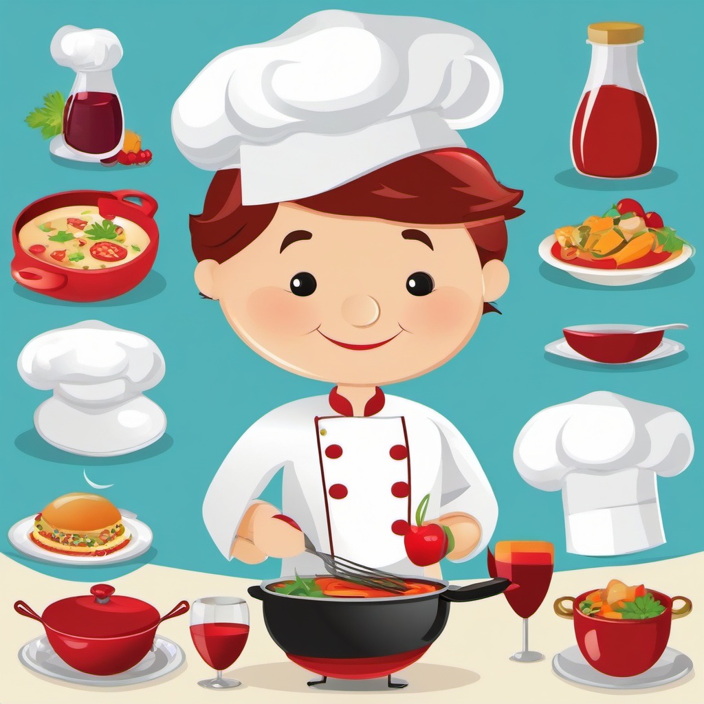 Cooking clipart - chef with a hat  vector clipart