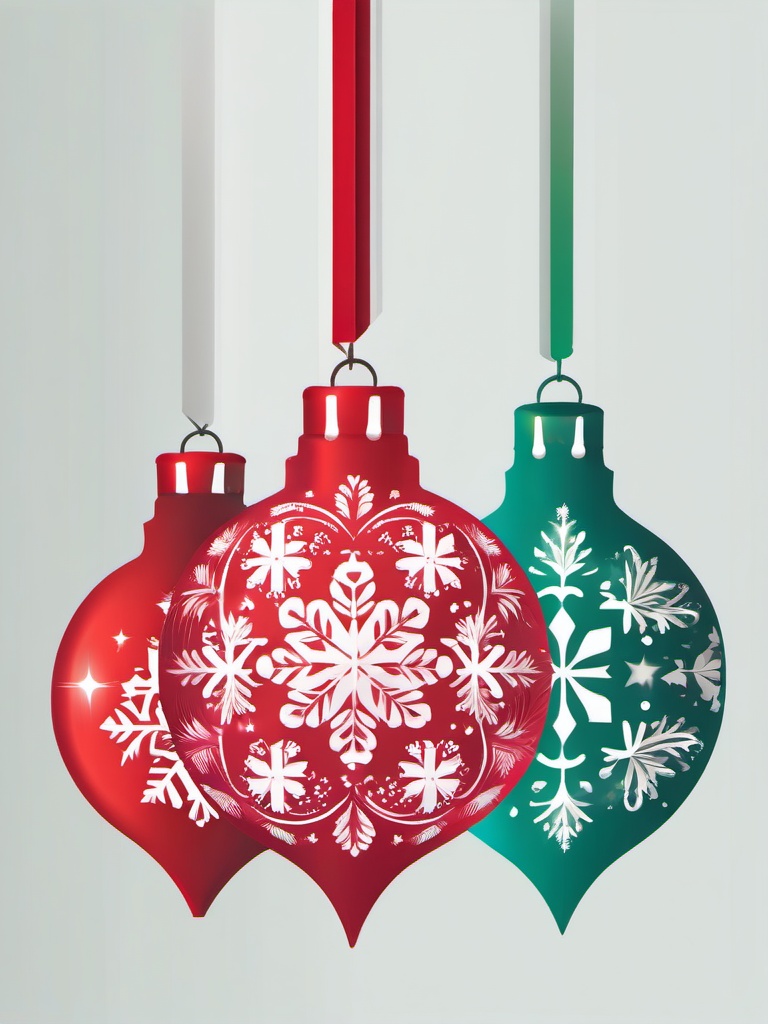 Christmas Ornament clipart - ornament with a holiday theme  color,minimalist,vector clipart