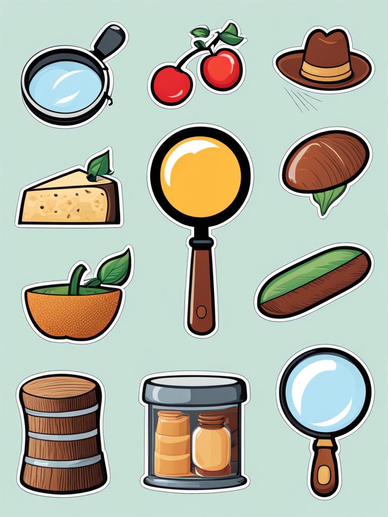 magnifying glass clipart - a magnifying glass revealing hidden worlds within everyday objects 