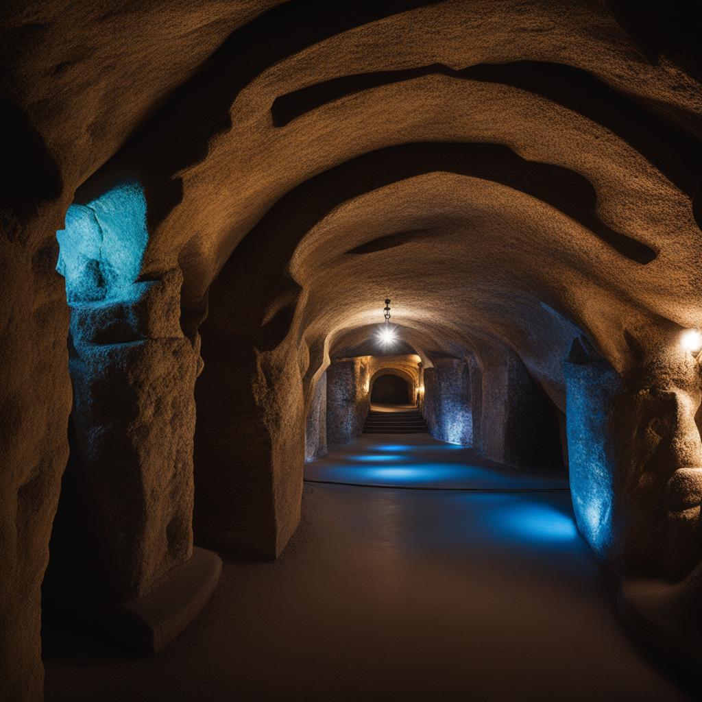 the crystal catacombs: parisian undergrounds transformed 