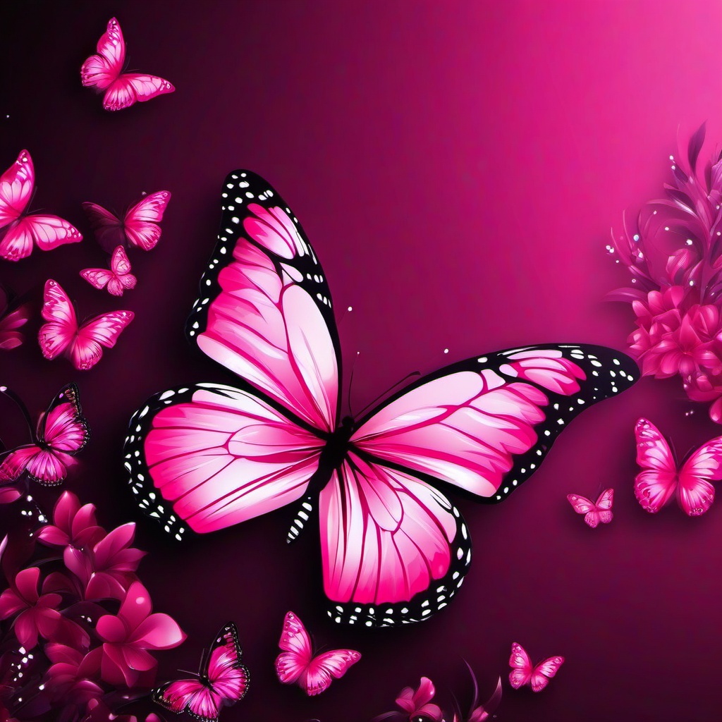 Butterfly Background Wallpaper - pink butterfly wallpaper for iphone  