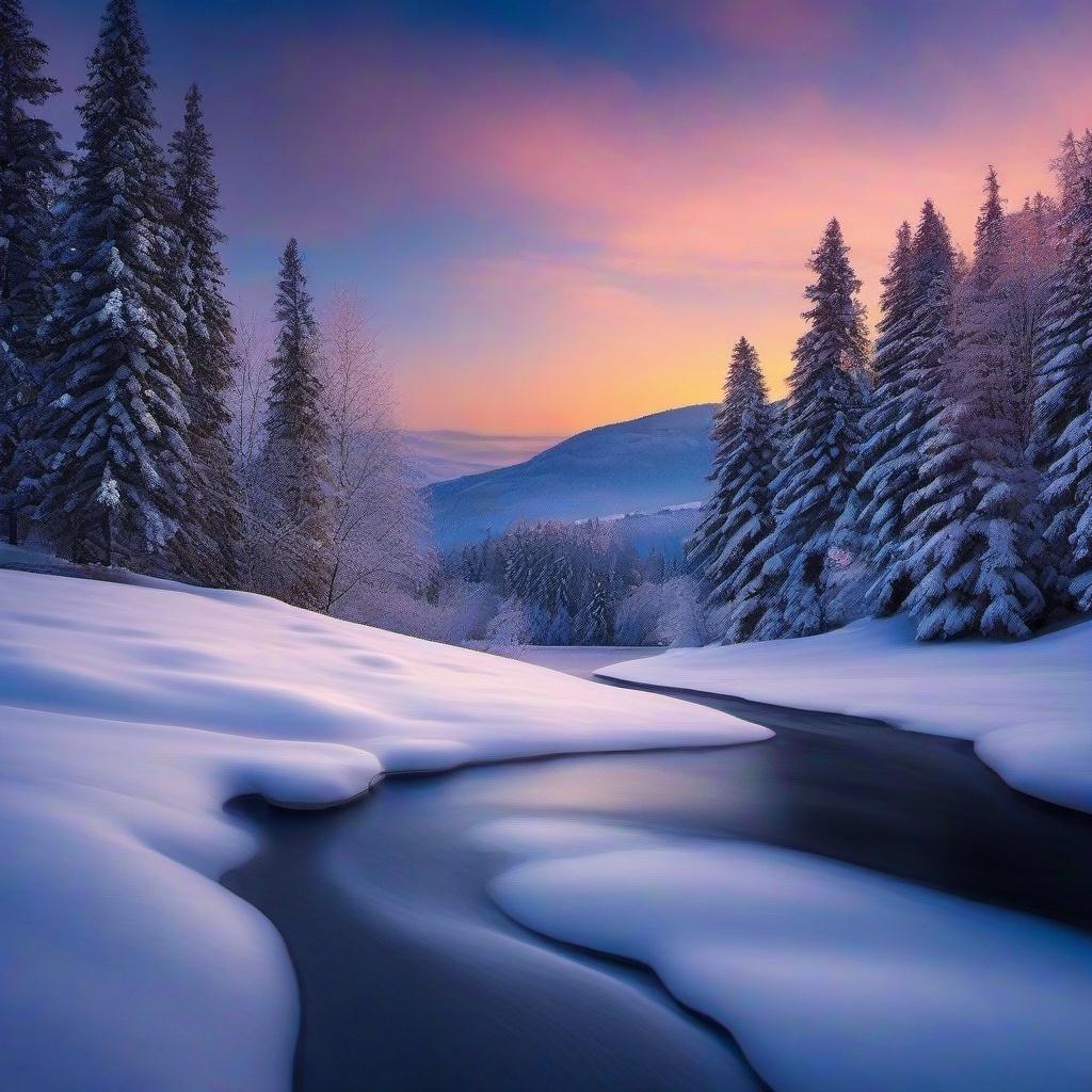 Snow Background Wallpaper - winter scene wallpaper for phone  