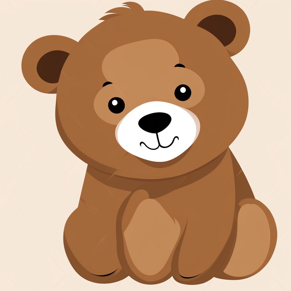 bear clipart - a cuddly and bear-shaped bear image. 