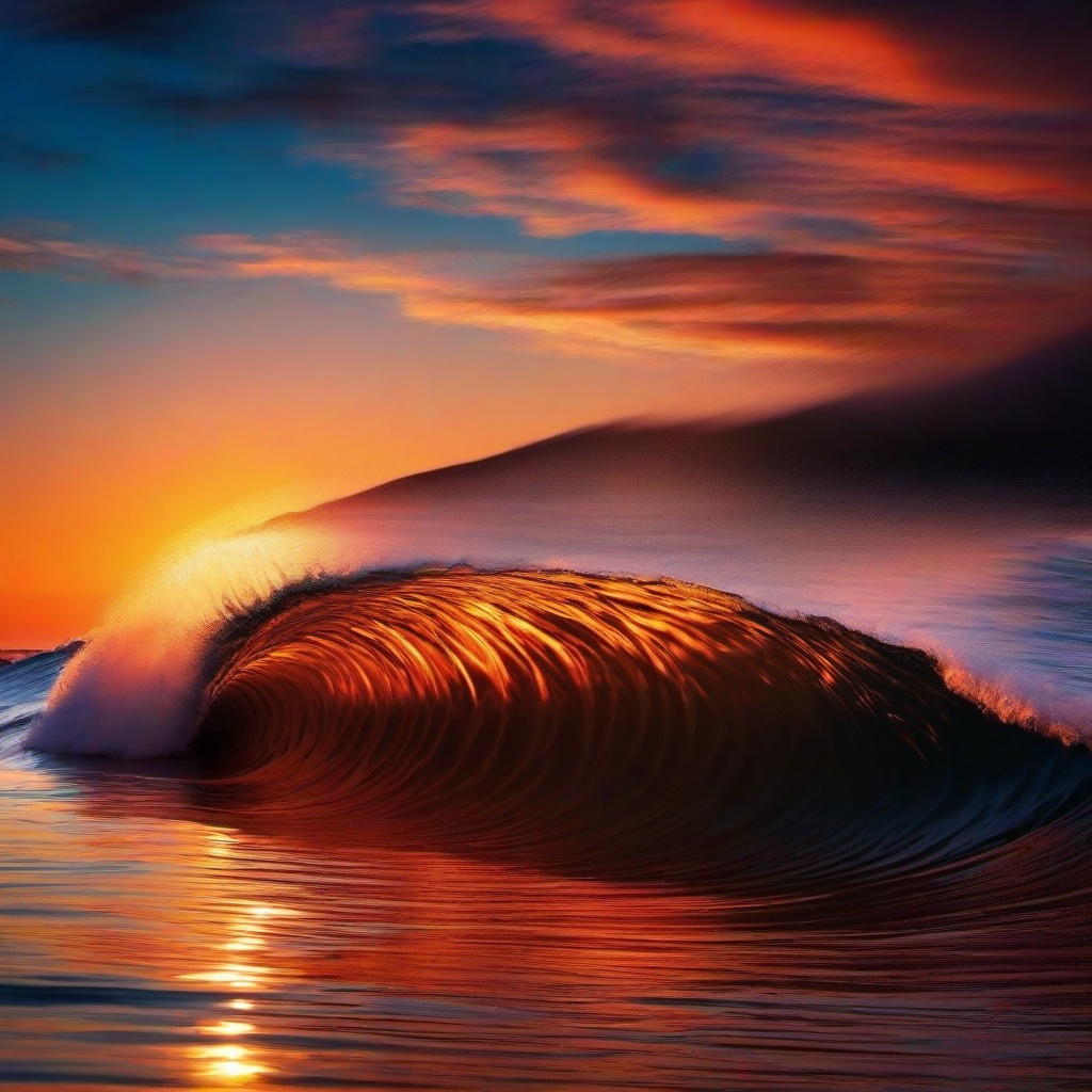 Wave Background Wallpaper - waves sunset wallpaper  