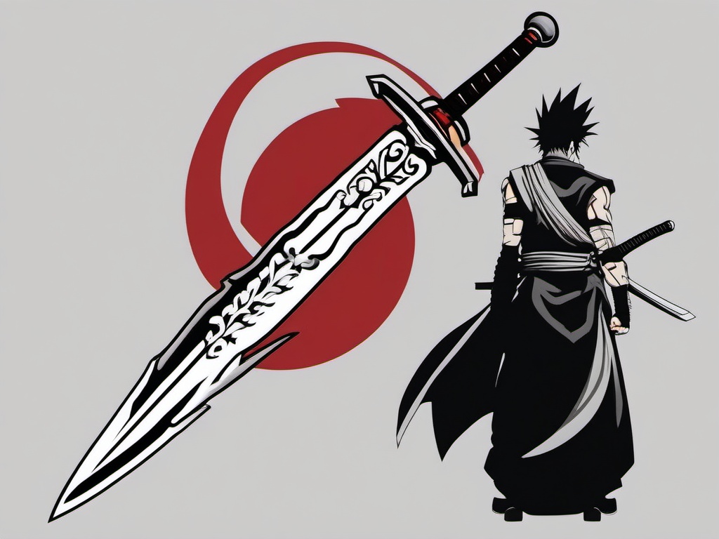 zabuza sword tattoo  simple vector color tattoo