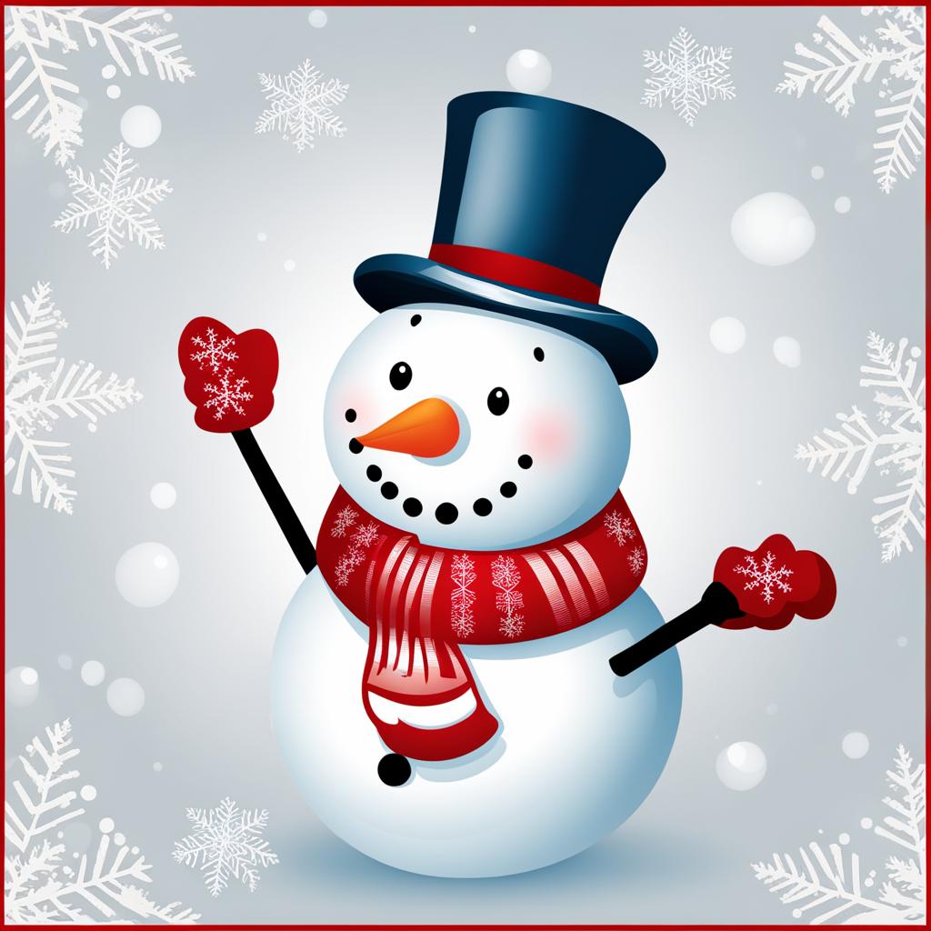 snowman clipart - a jolly and snow-covered snowman design. 